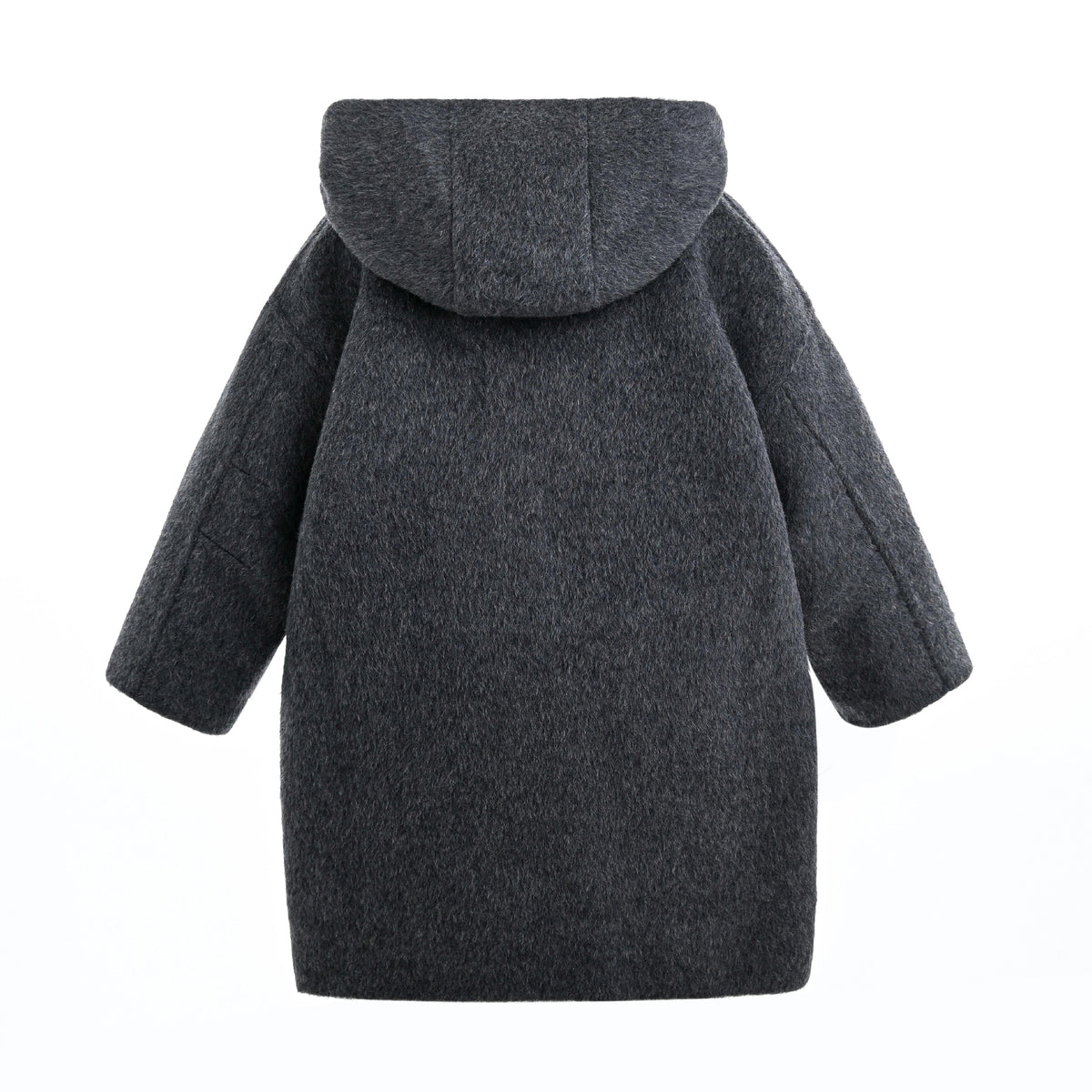 Dark Gray Hooded Coat