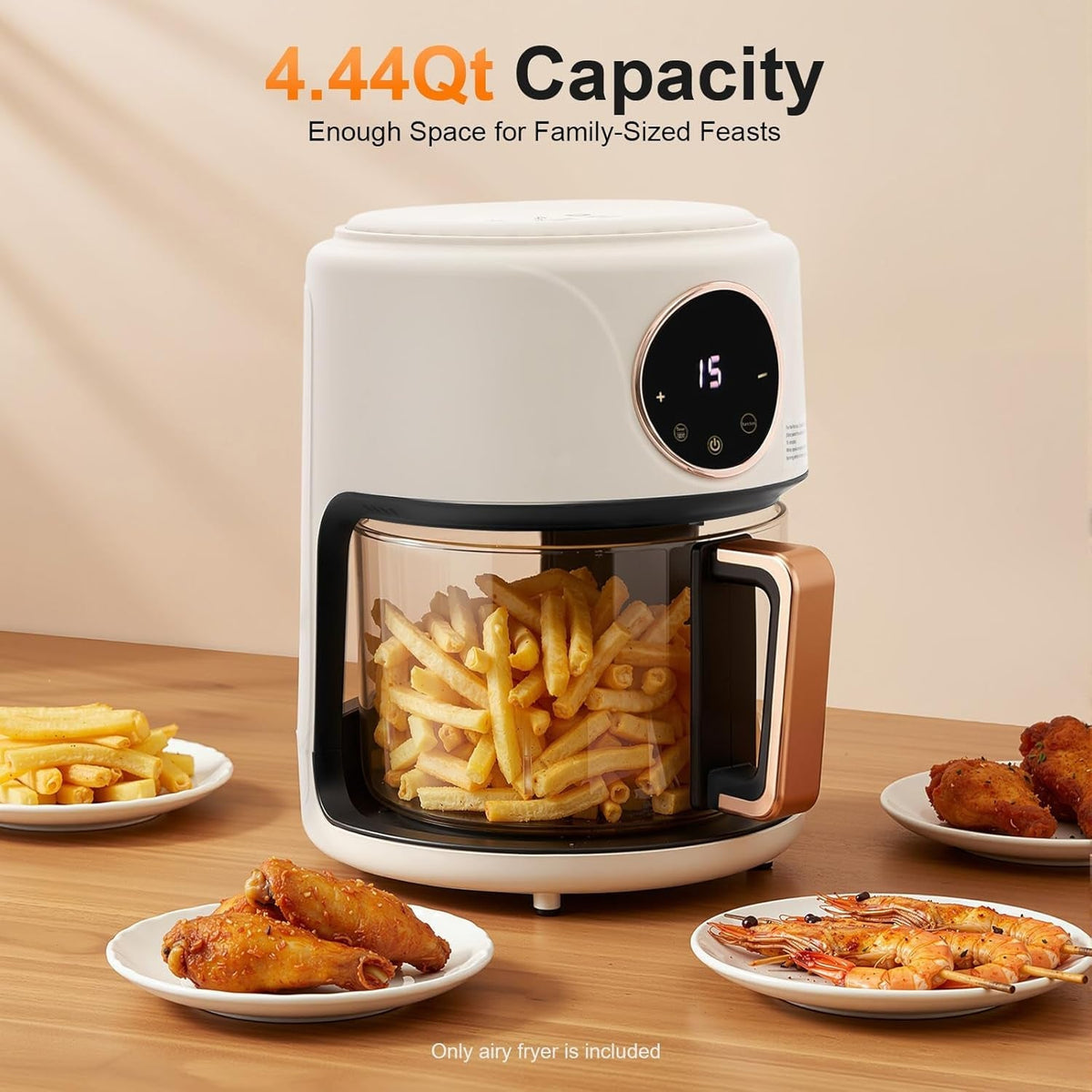 Non-Toxic Glass Air Fryer with PFAS-Free Borosilicate Pot