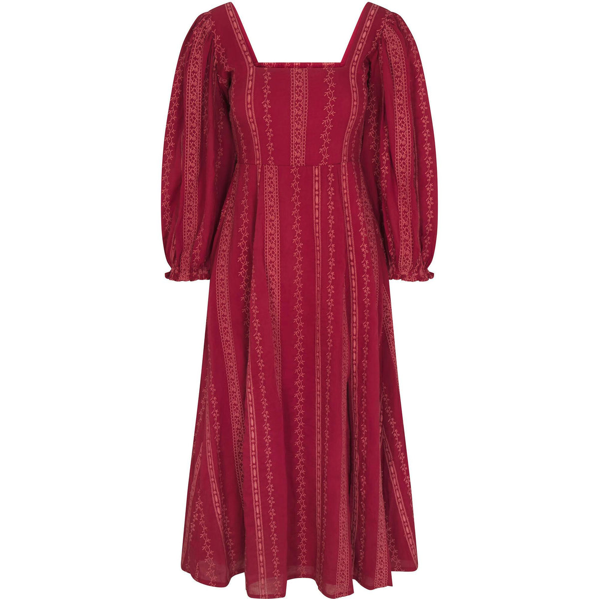 Arden Dress in Garnet