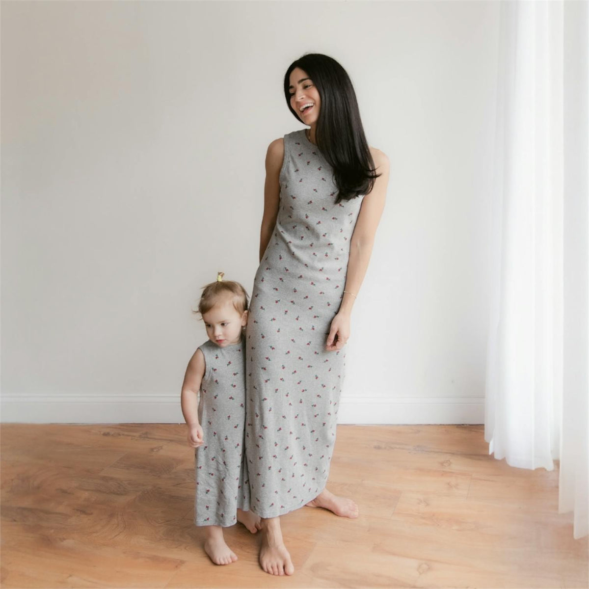 mommy & me rose maxi