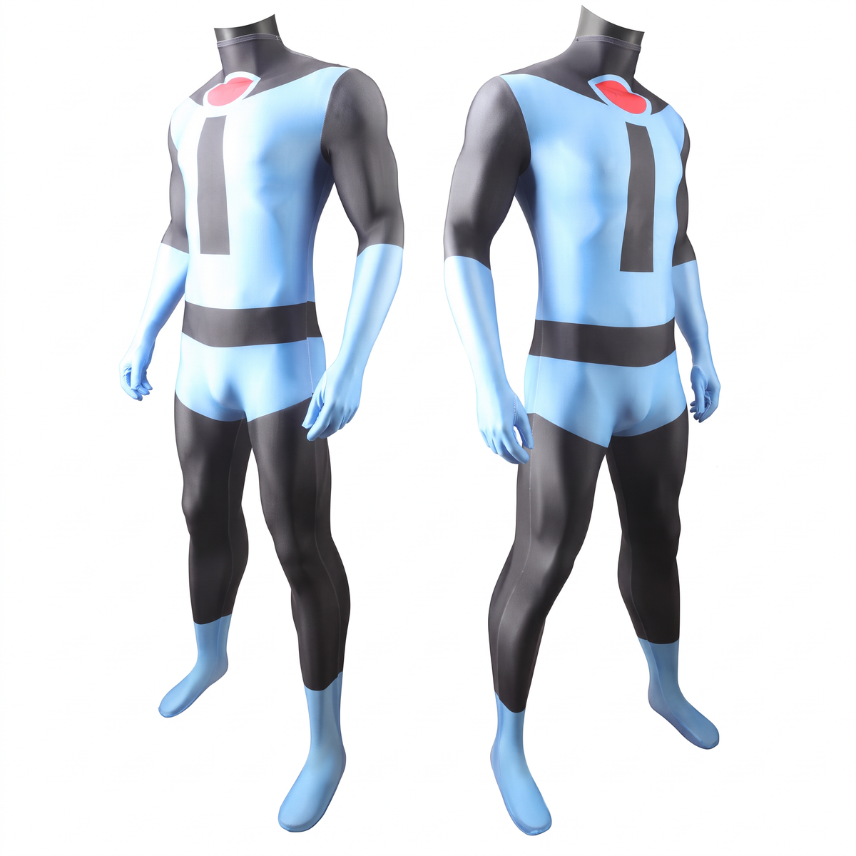 The Incredibles Mr. Incredible Superhero Blue Suit Cosplay Costume