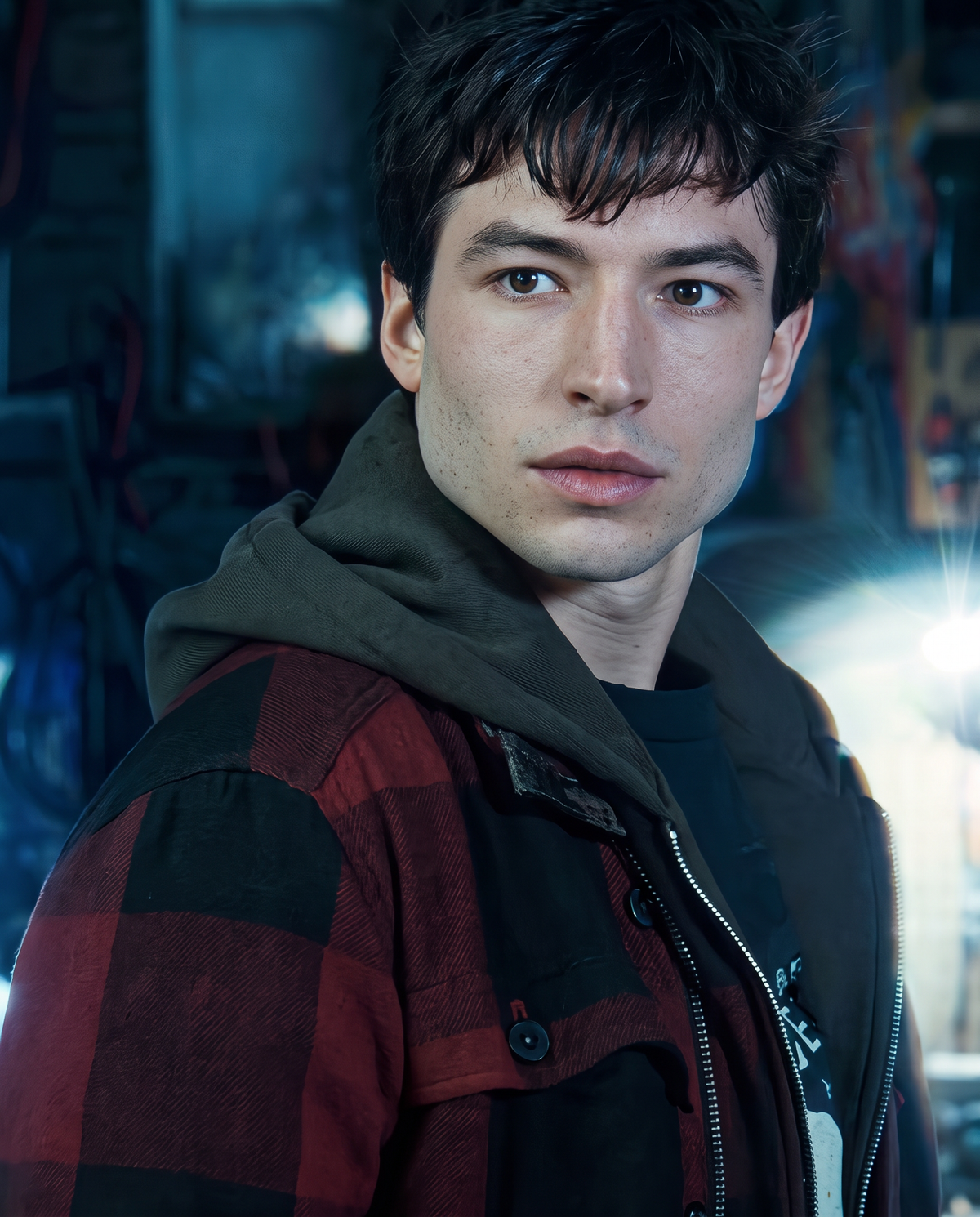 Justice League Barry Allen The Flash Plaid Jacket Casual Coat Cosplay Costume