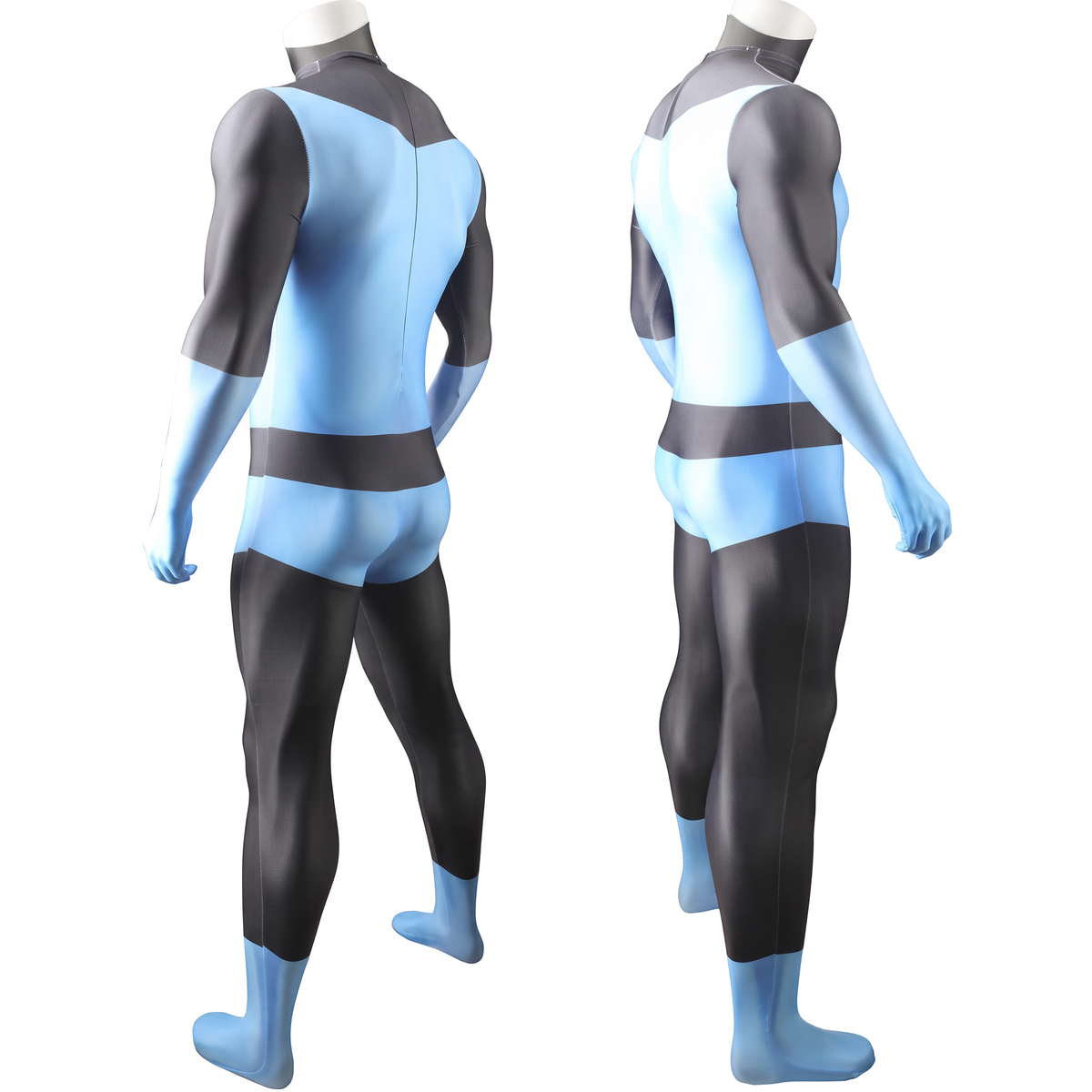 The Incredibles Mr. Incredible Superhero Blue Suit Cosplay Costume