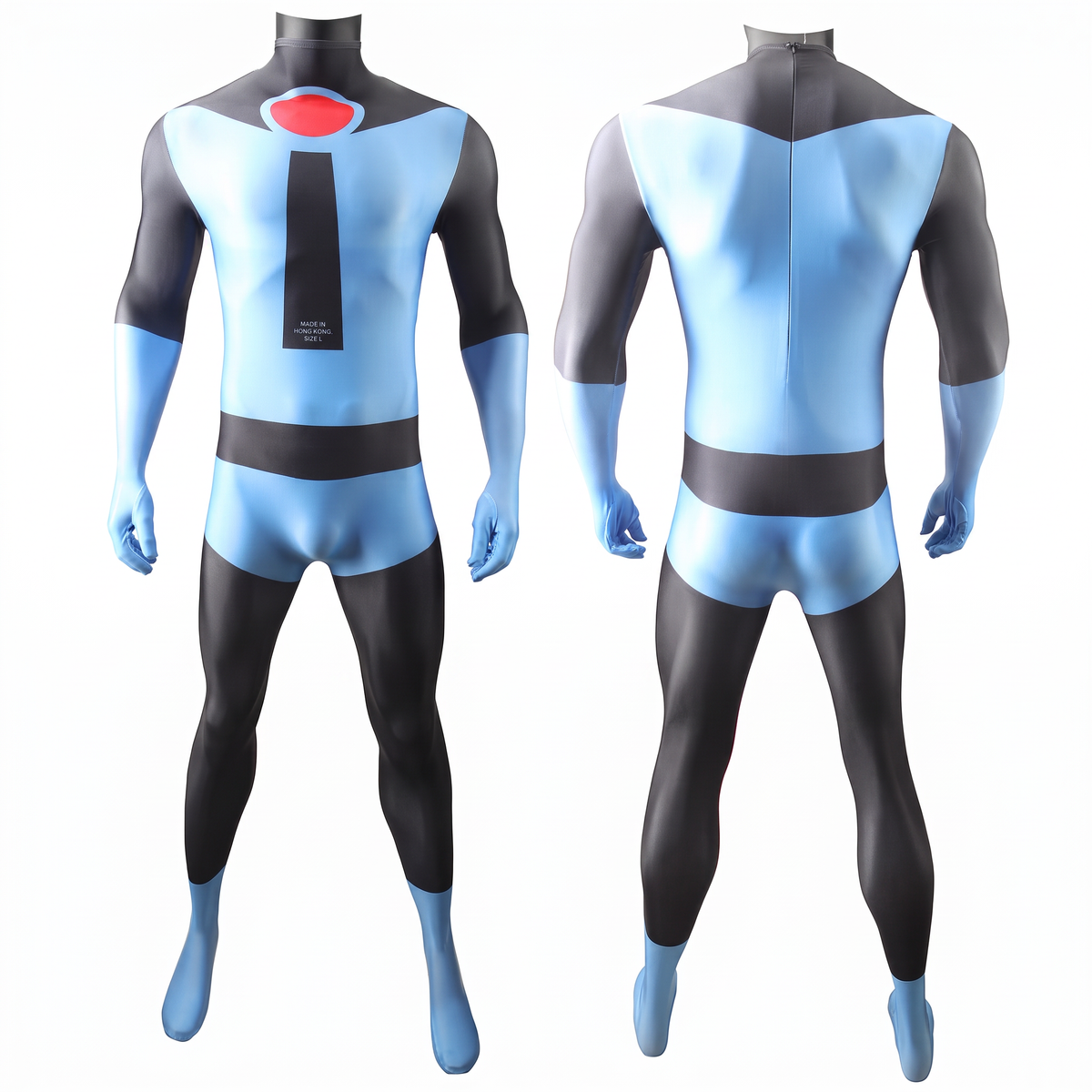The Incredibles Mr. Incredible Superhero Blue Suit Cosplay Costume