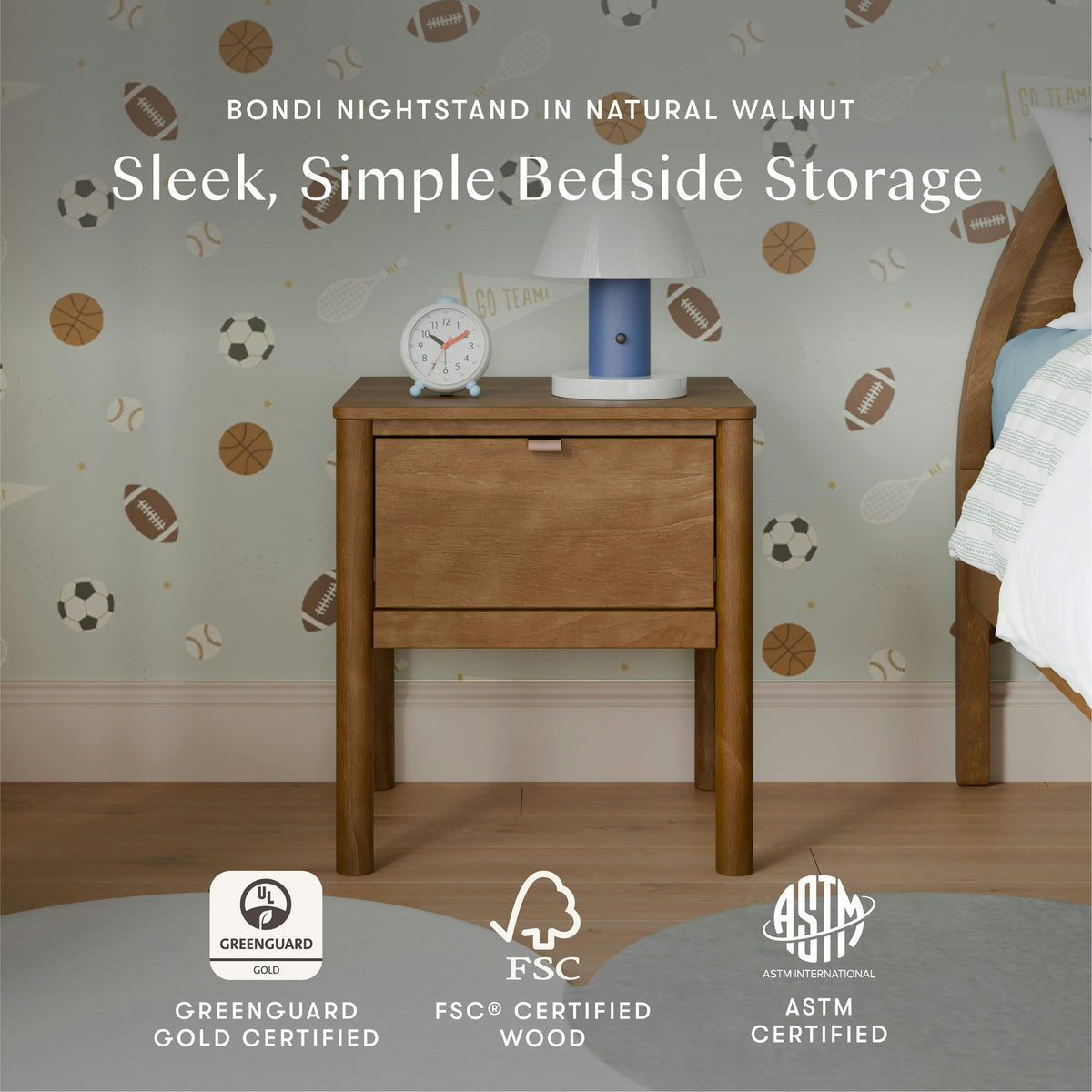 Babyletto Kids Bondi Assembled Nightstand