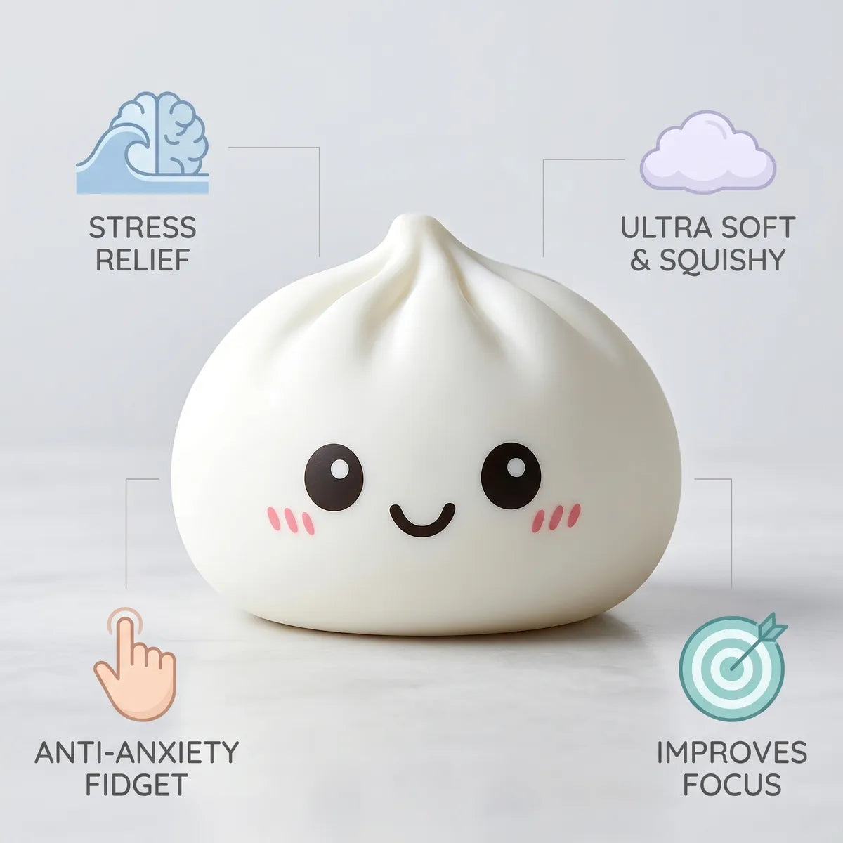 Huggable Giant Dumpling Squishy Toy