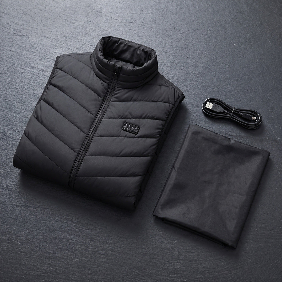 4 Zone Control Heated Vest 26 Heating Panels USB Men's Work Gilet