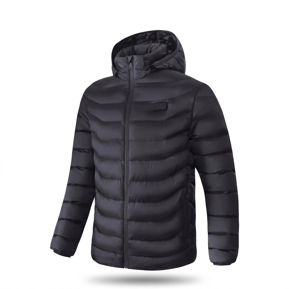 Men's Heated Jacket 24 Heating Zones Hooded Windproof Quilted Coat
