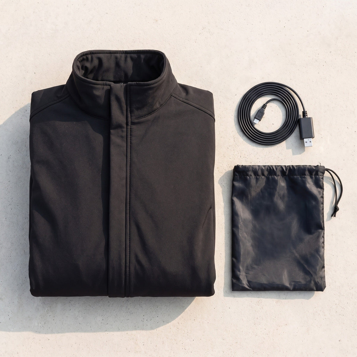 Men's Heated Jacket 24 Heating Zones Hooded Windproof Quilted Coat