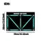 Gym Floor Mat for Soccer Training with Numbered Footwork Guides and Non-Slip Backing