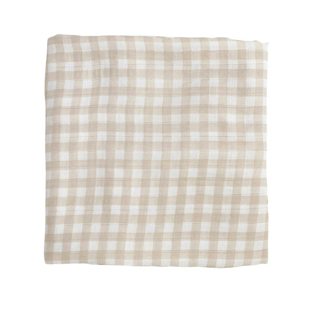 Bamboo Muslin Swaddle Blanket in The Fun-gis