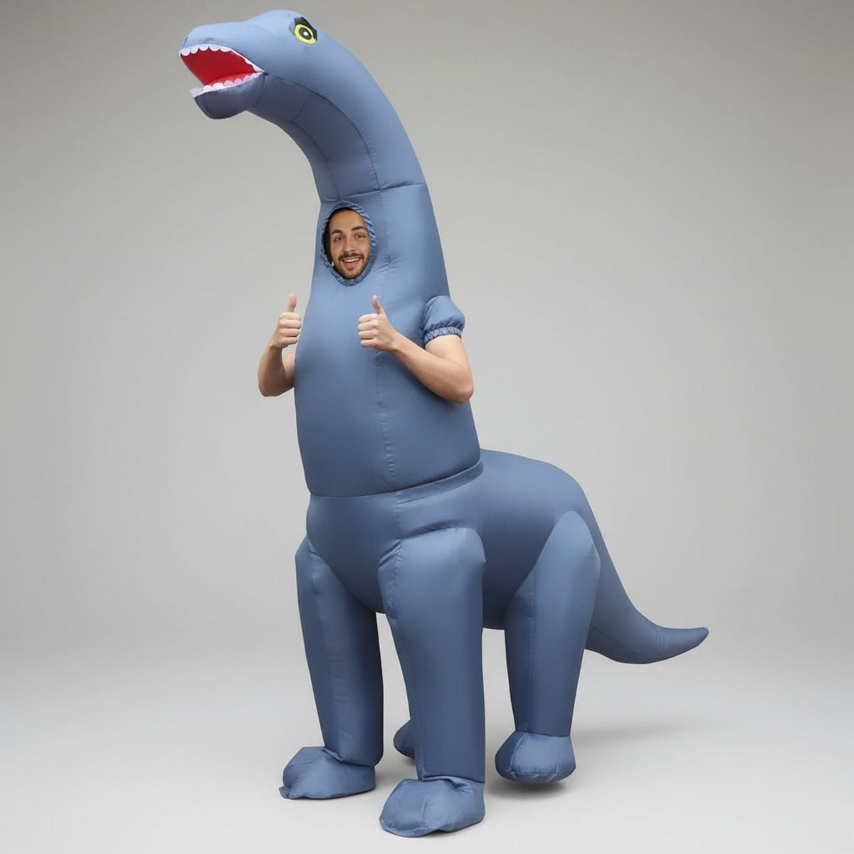 Halloween Dinosaur Inflatable Costume With Long Neck And Tail Party Cosplay Suit For Instant Dino Fun