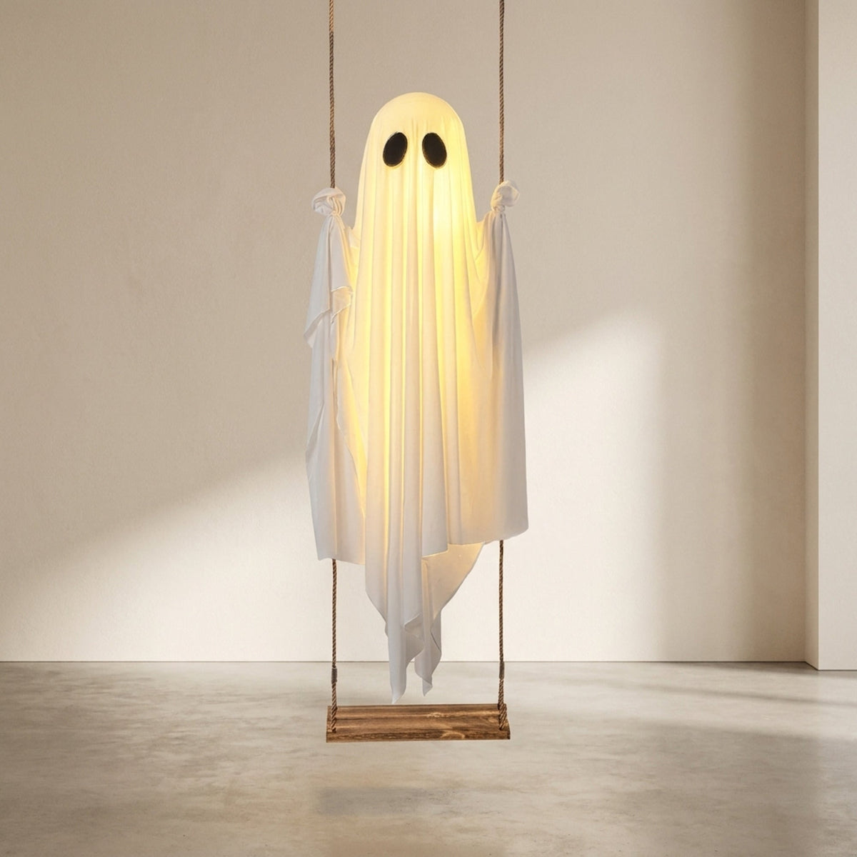 Halloween Ghost Decoration Swinging LED Battery Operated Remote Controlled Outdoor Decor