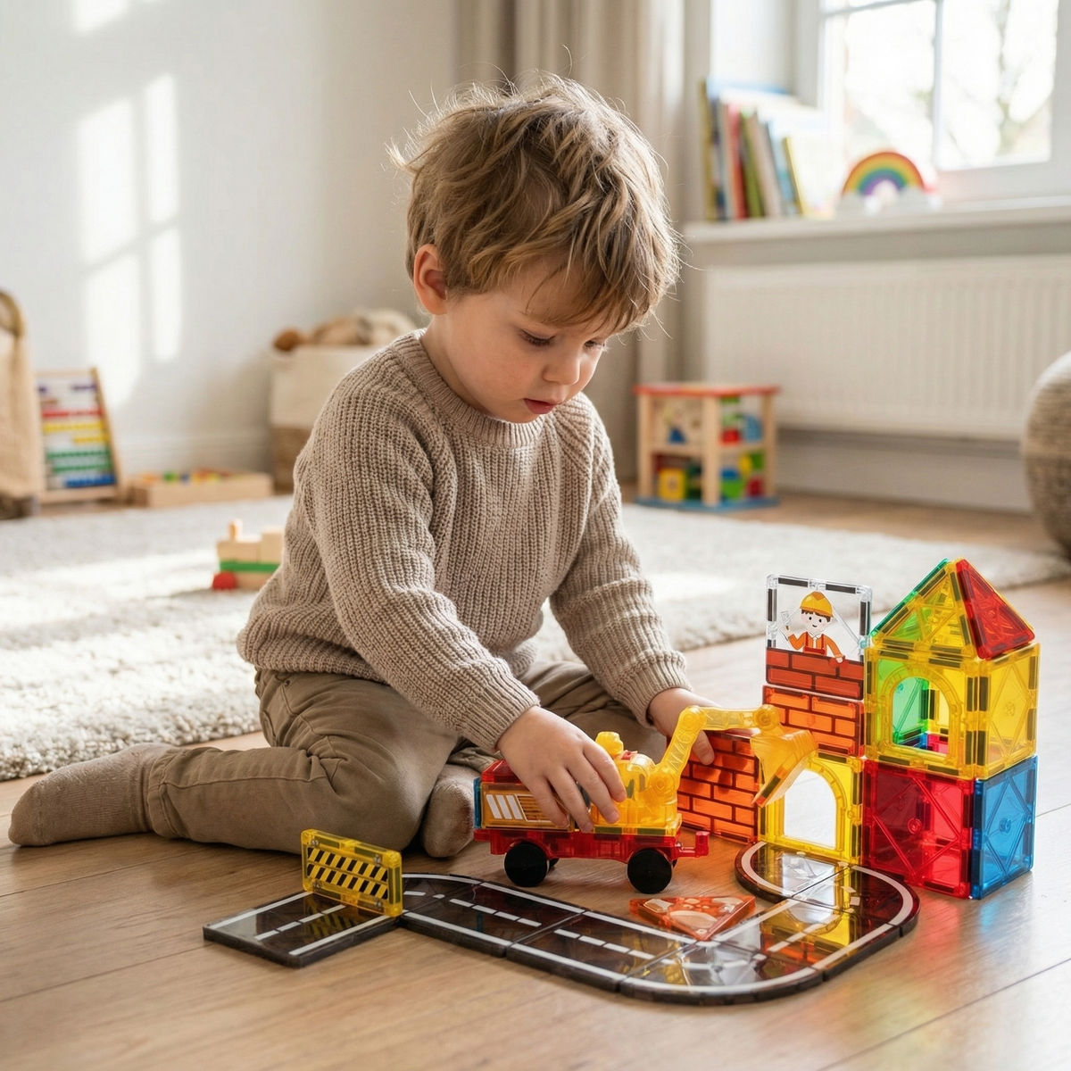 Magnetic Construction Tile Set (42pcs)