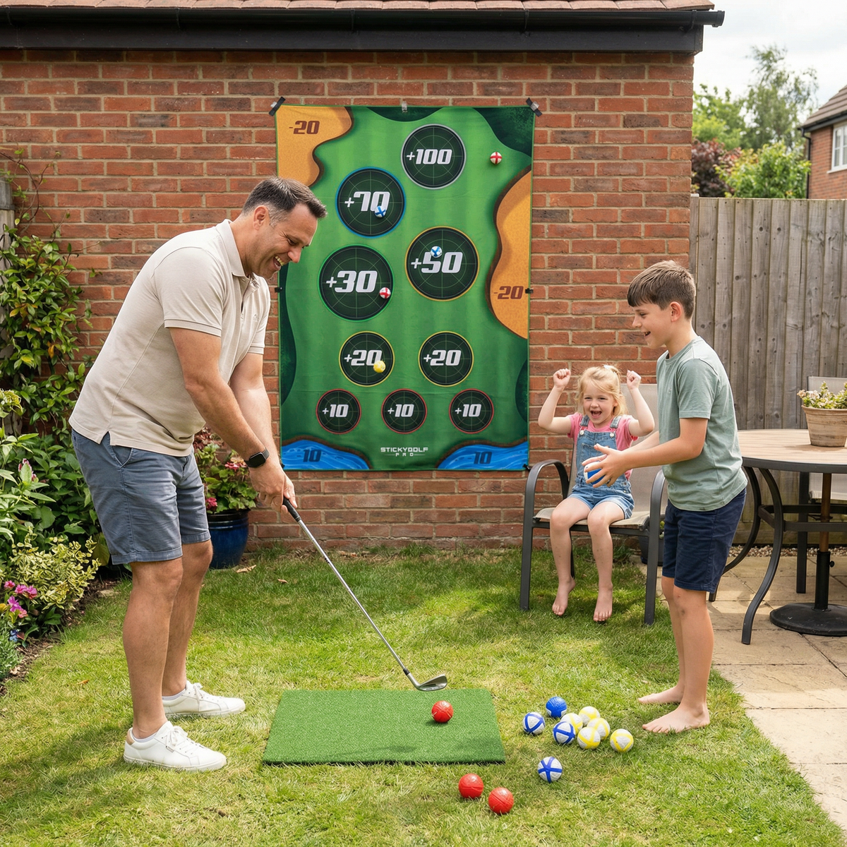 Sticky Golf Target Game Set for Family Fun