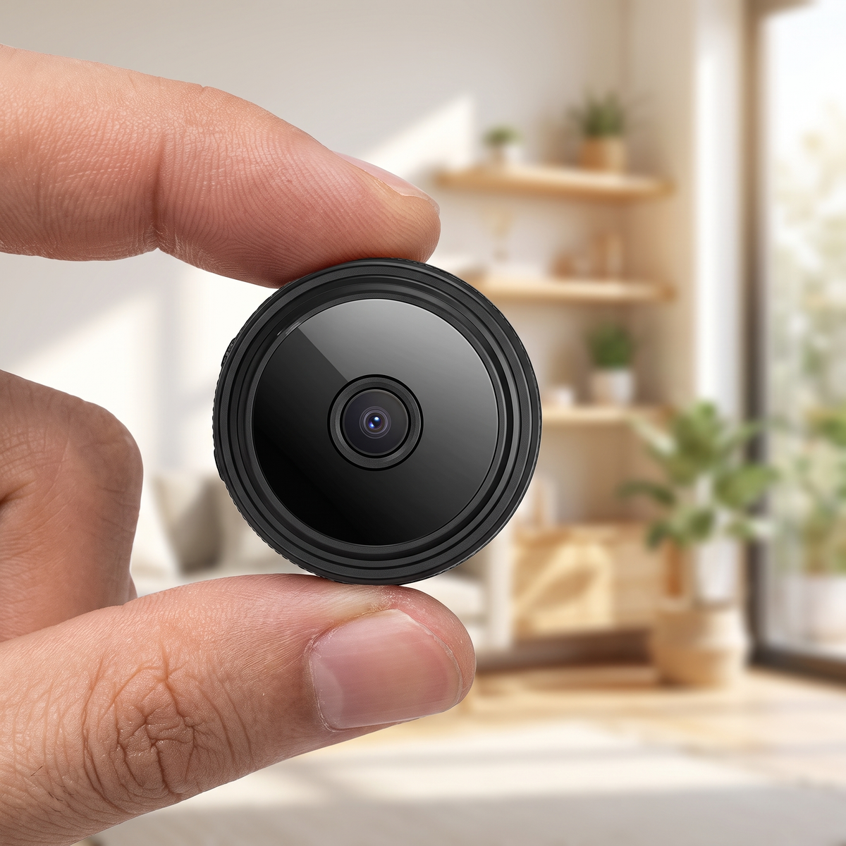 Mini Wireless Magnetic Camera – Live Audio & Video Feed with Magnet Mount for Home & Car