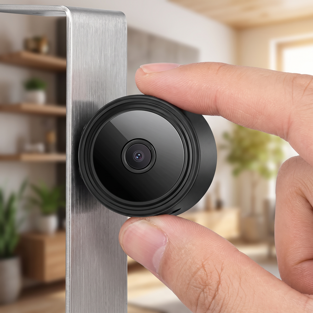 Mini Wireless Magnetic Camera – Live Audio & Video Feed with Magnet Mount for Home & Car