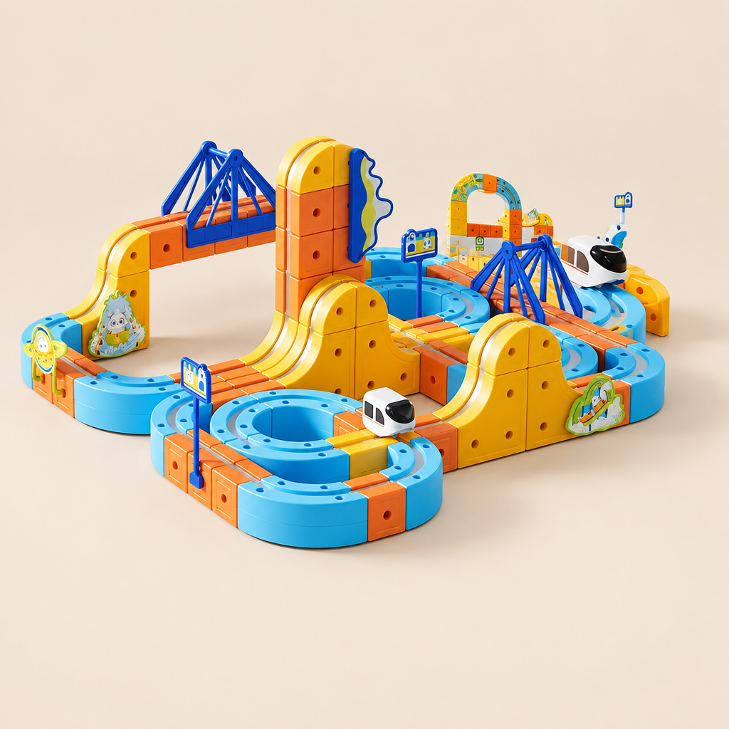 Magnetic Monorail Train Building Set