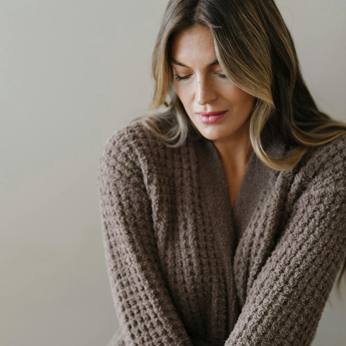 WAFFLE KNIT ROBES