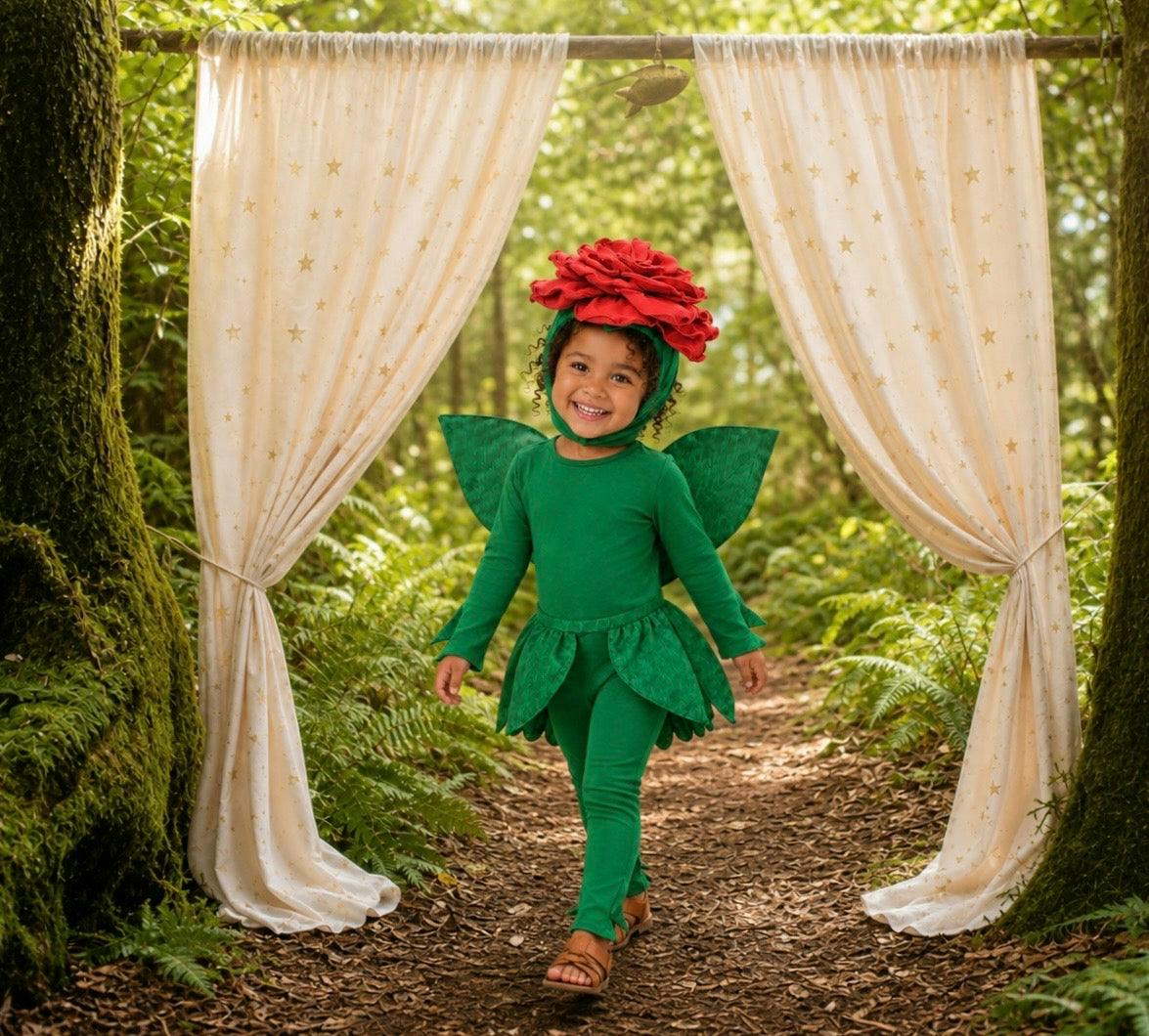 Red Rose Fairy Halloween Costume