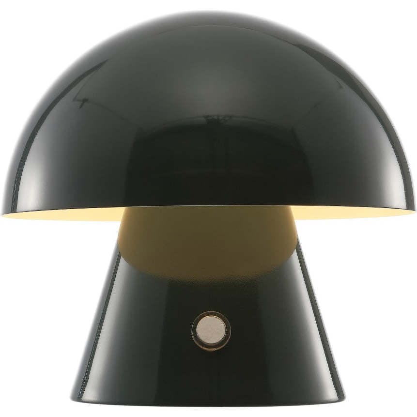 Porcini 7" Contemporary Bohemian Rechargeable/Cordless Iron Integrated LED Mushroom Table Lamp