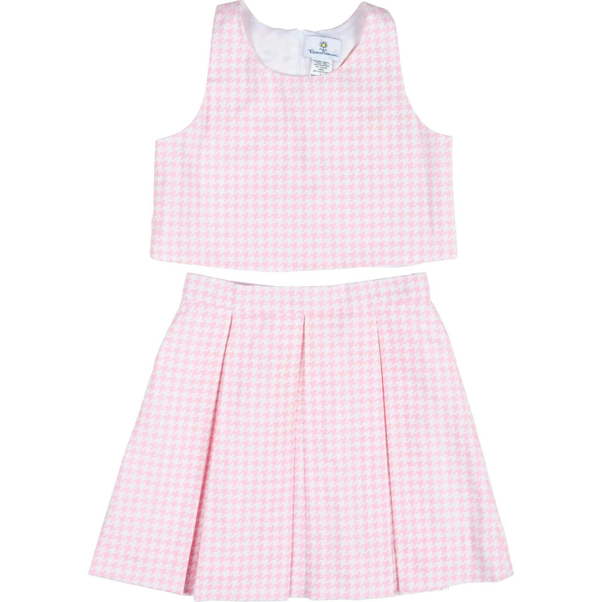 Houndstooth Top and Pleated Skirt