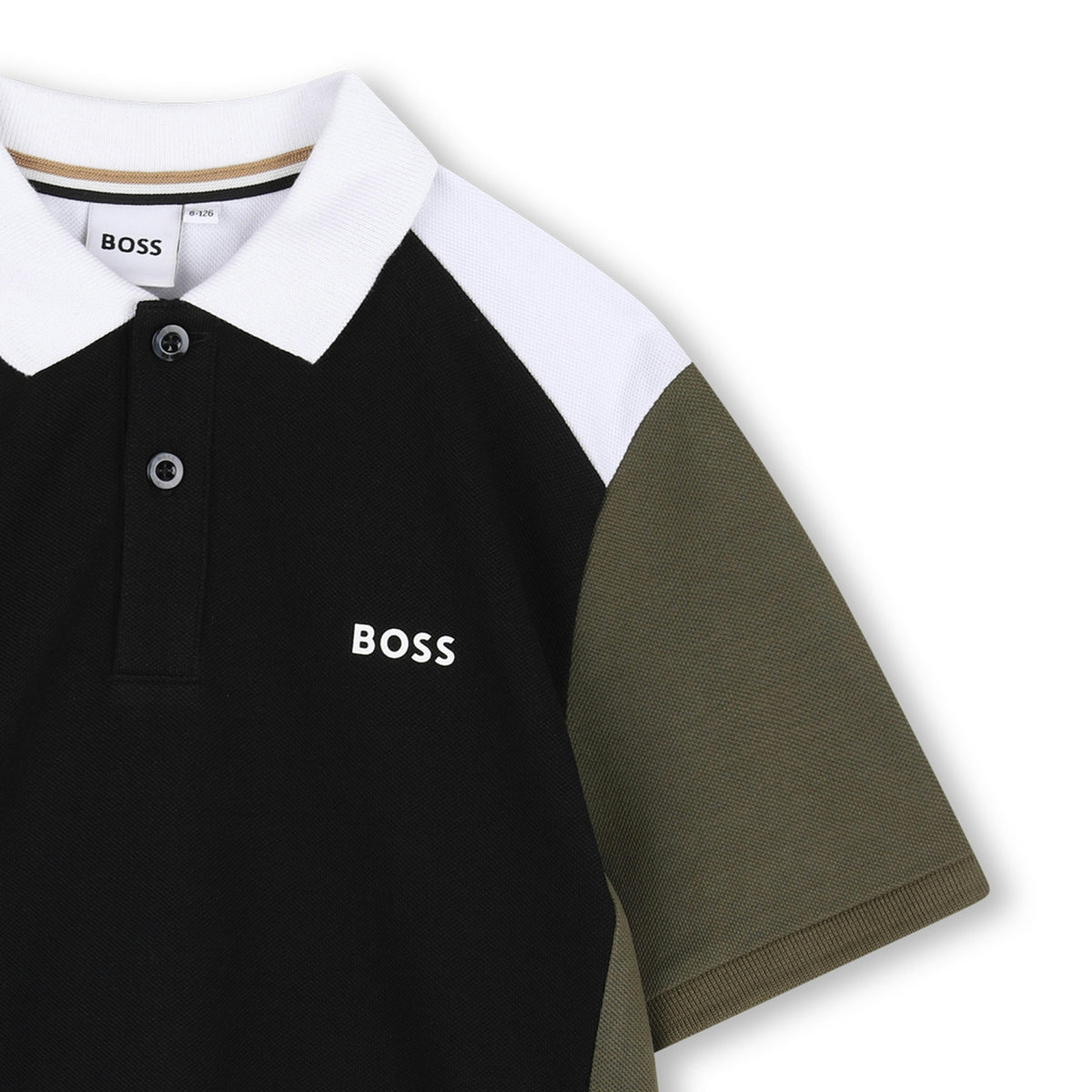 Black Colorblock Polo Shirt