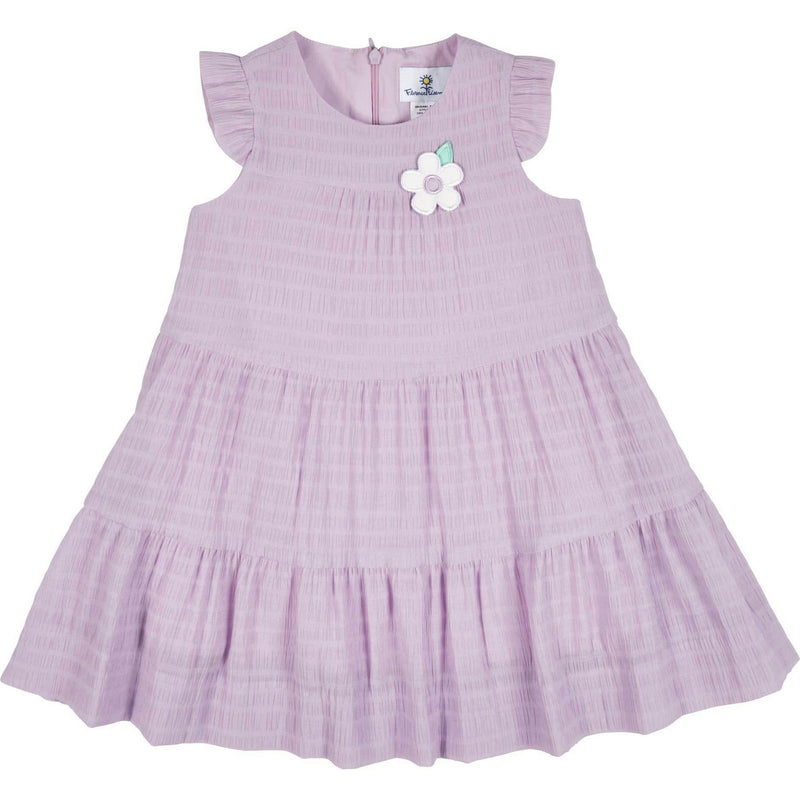 Crinkle Lawn Dress With Flower