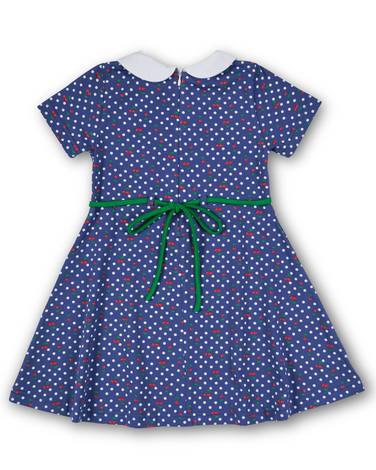 Polka Dot Cherry Printed Knit Dress