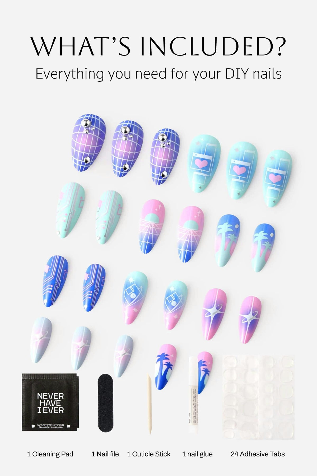 Cyber Punk - Press-On Nail By Jade Roland