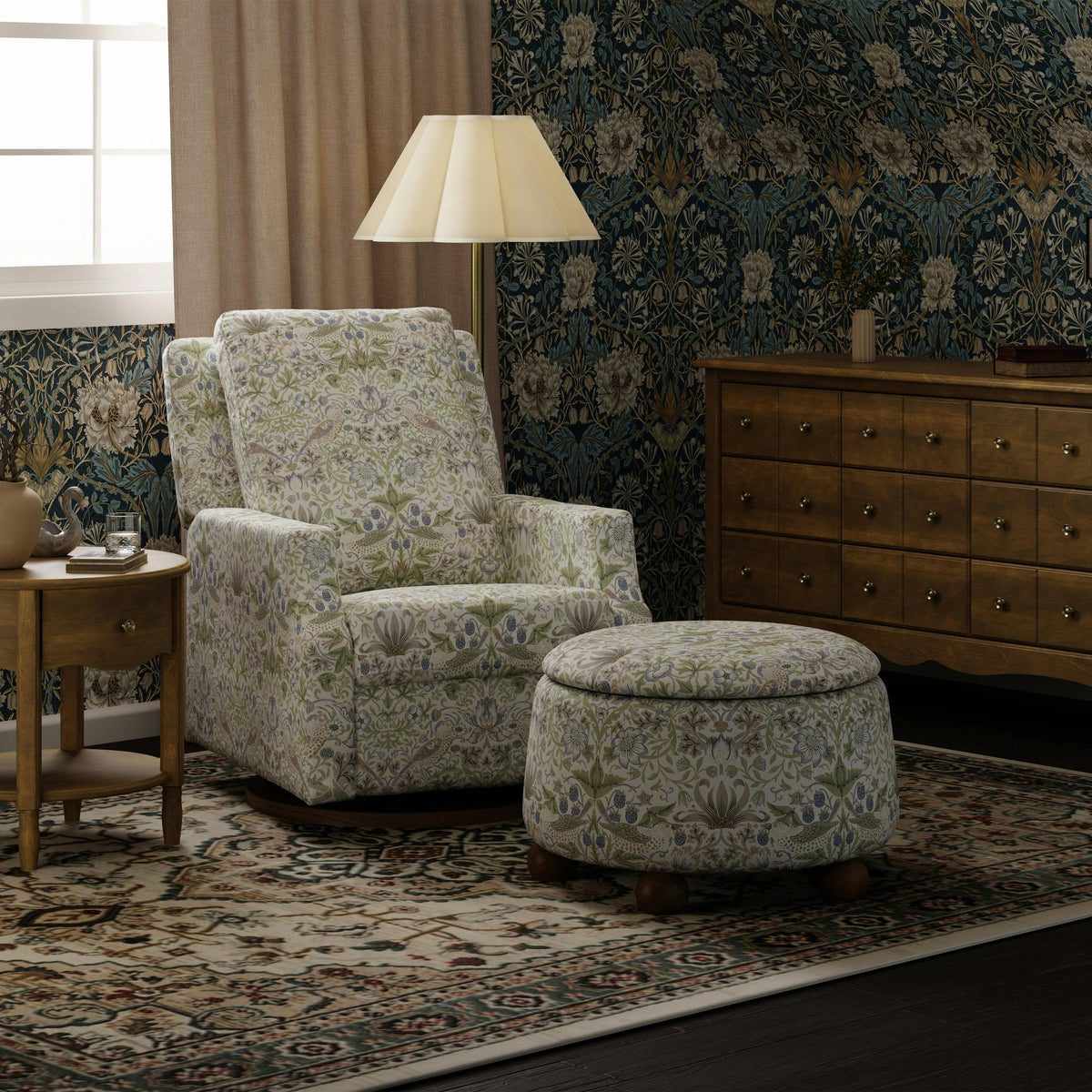 Namesake Morris & Co. x Namesake Tuffet Storage Ottoman