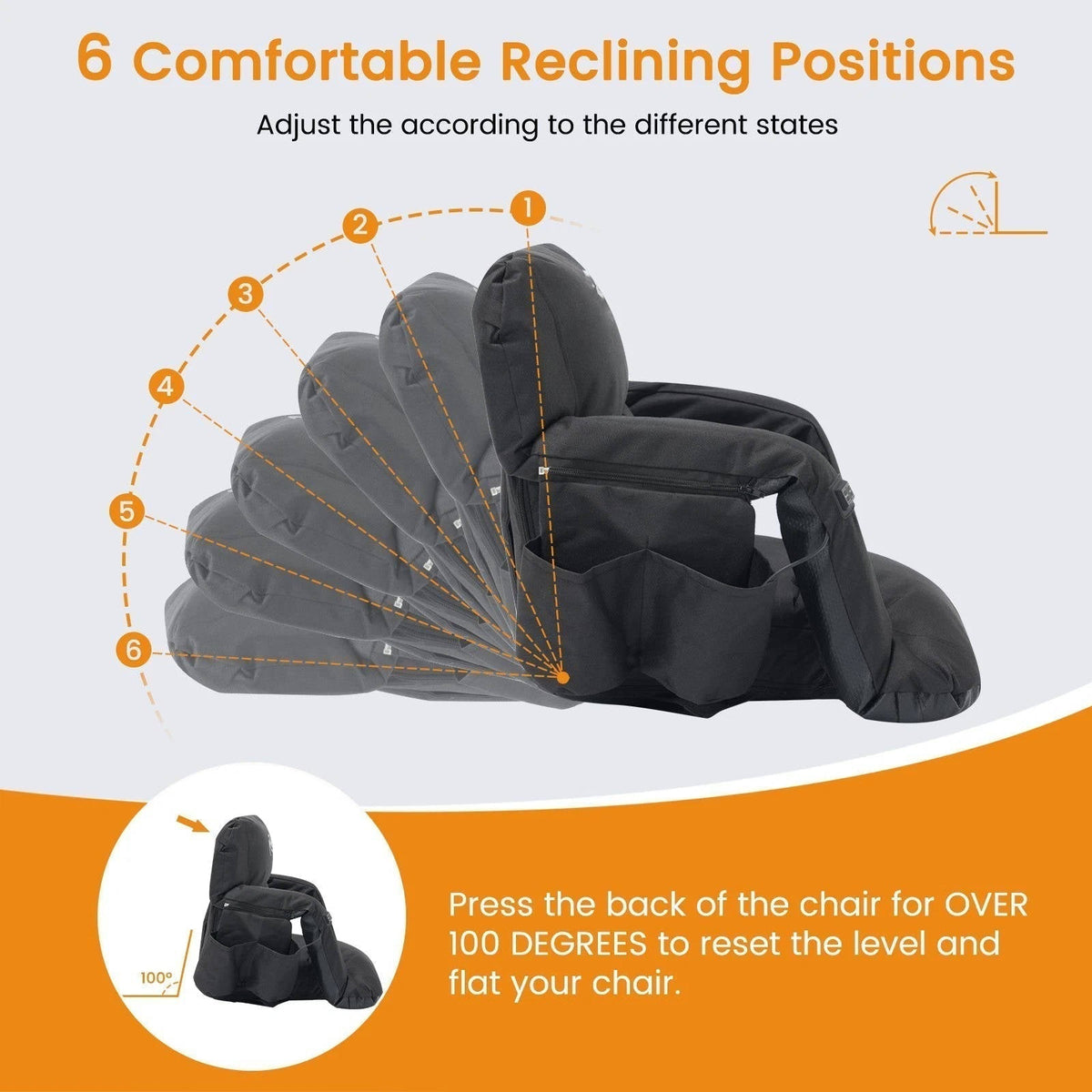 VIKRN Stadium Seat with Heat & Back Support – Portable Padded Bleacher Cushion Chair
