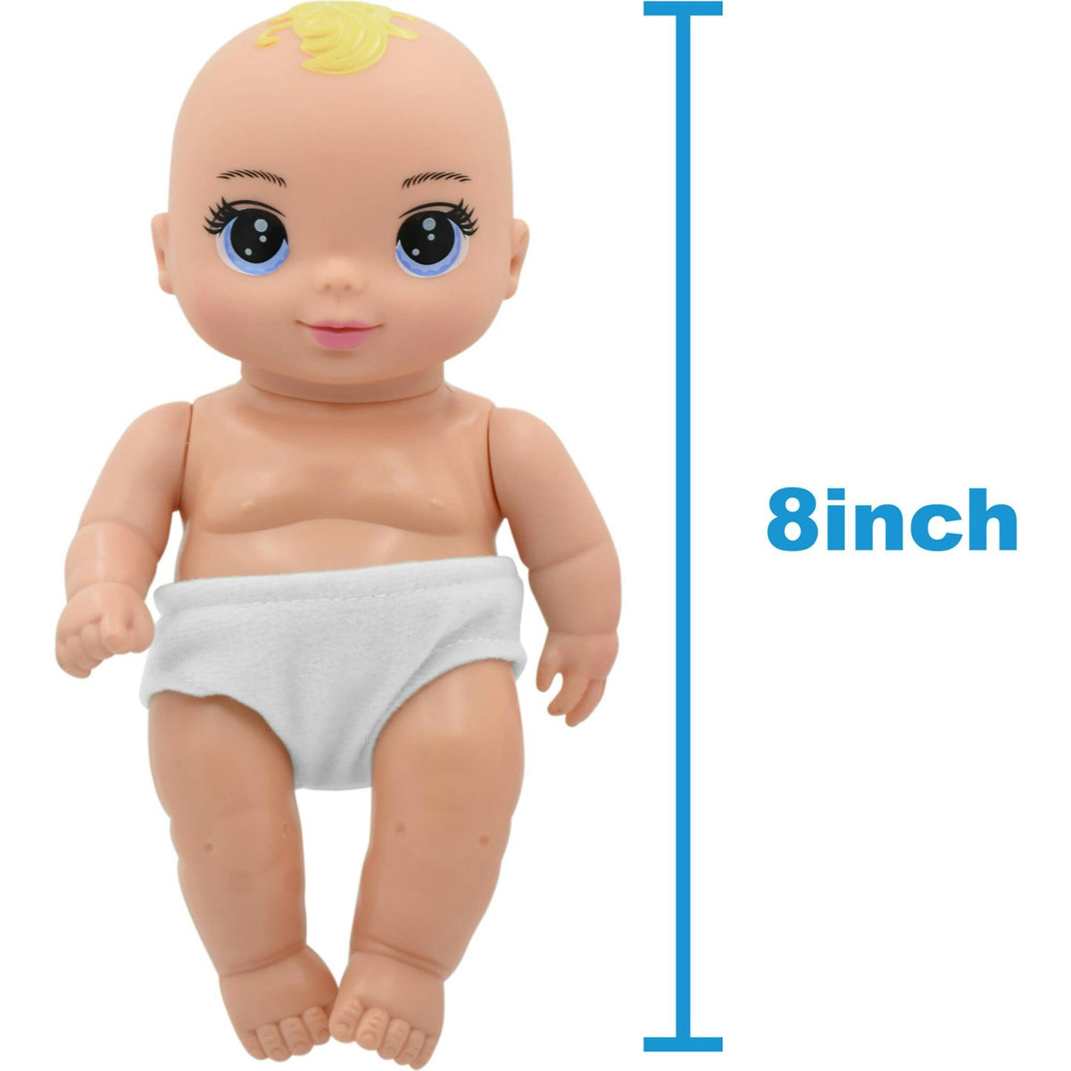 Magic Nursery: 8" Special Delivery Set - Pink - Posable Newborn Baby Doll