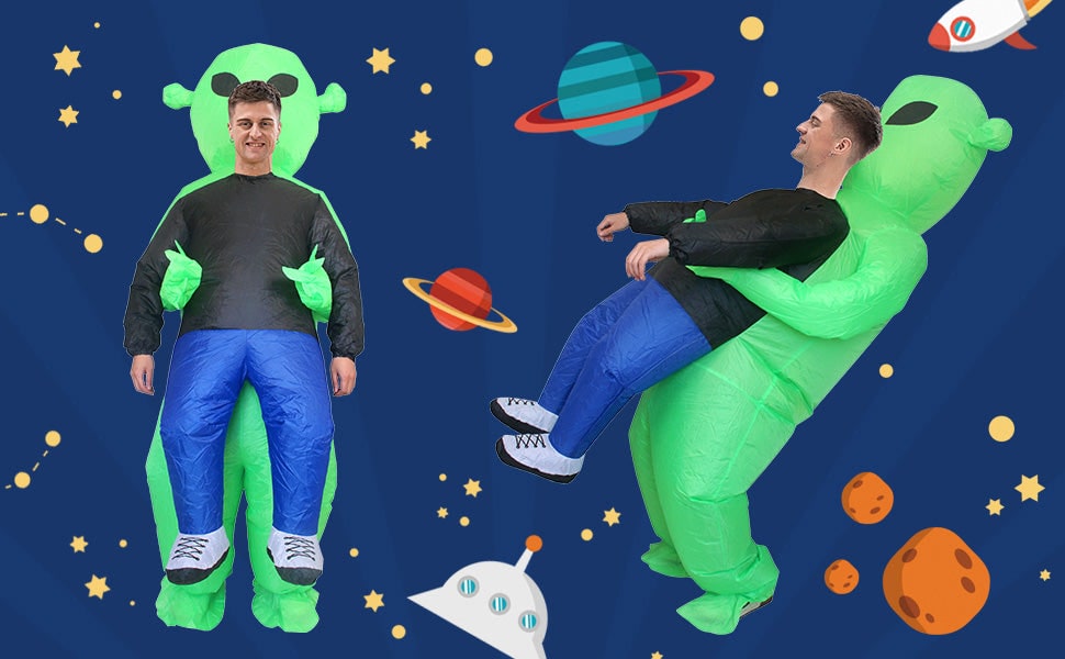 Kids' Inflatable Alien Halloween Costume