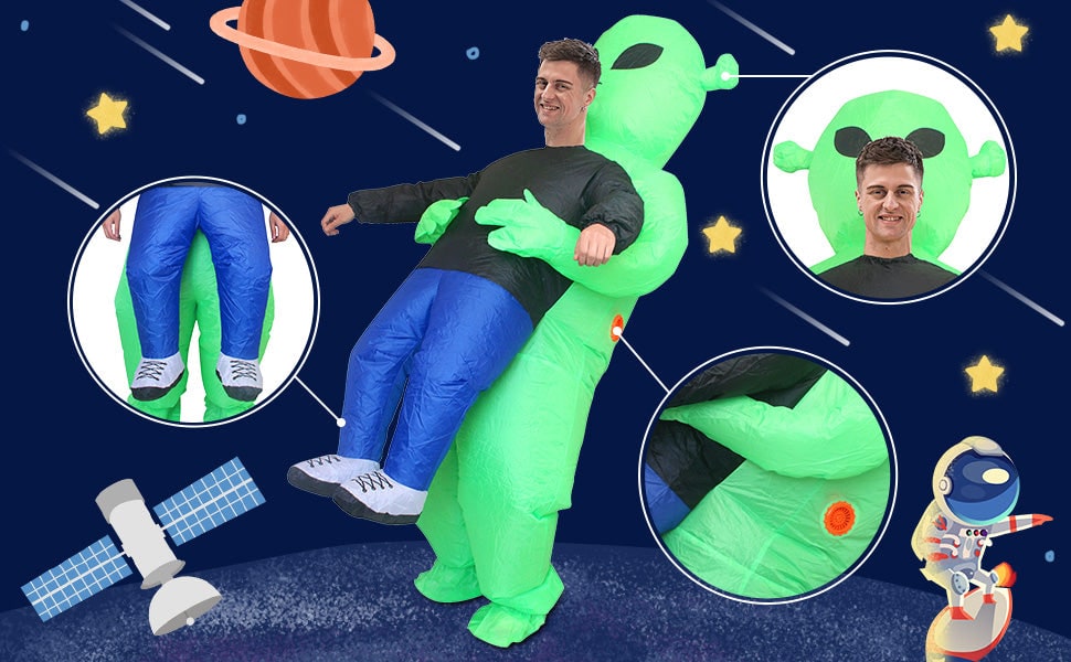 Kids' Inflatable Alien Halloween Costume