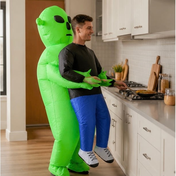 Kids' Inflatable Alien Halloween Costume