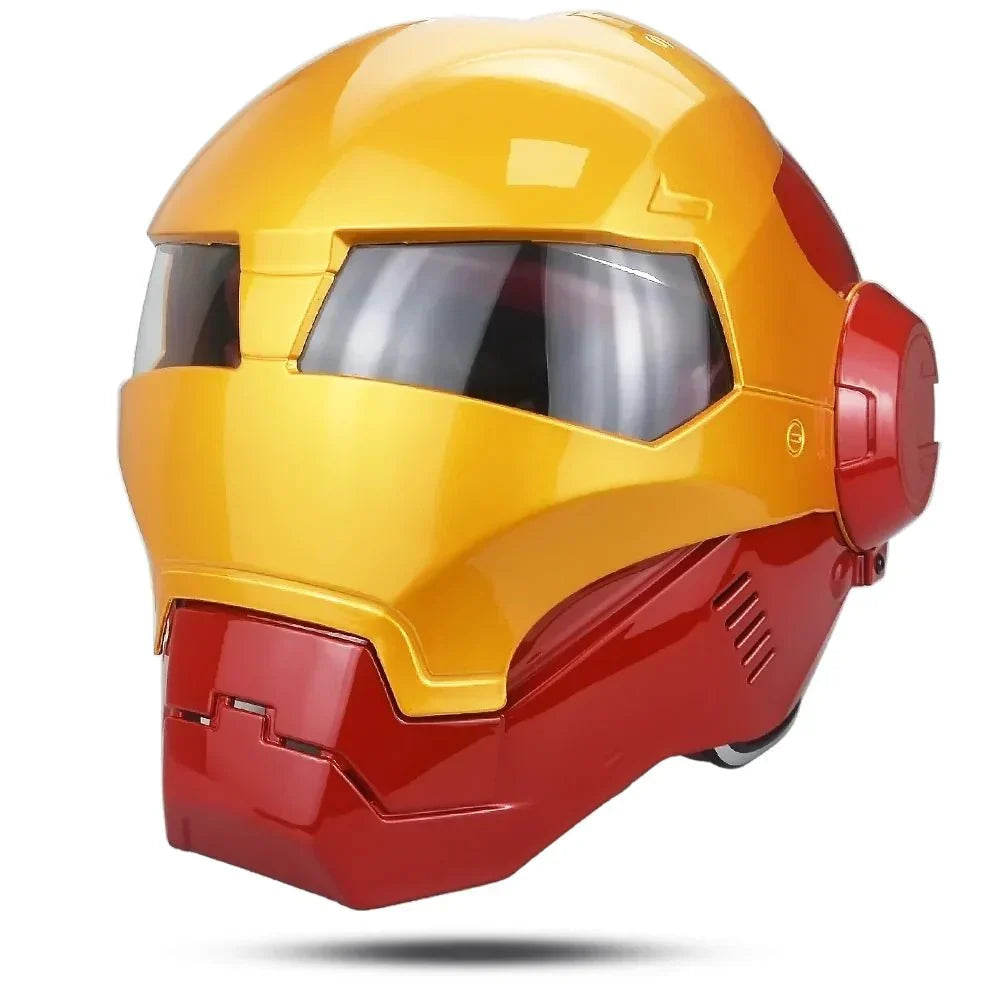 Retro Full-Face Motorcycle Helmet - Bubble Visor Vintage Cafe Racer Style