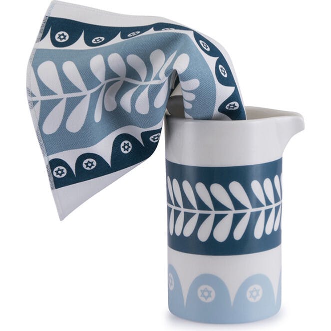 Mazaltov Jug & Cloth Set