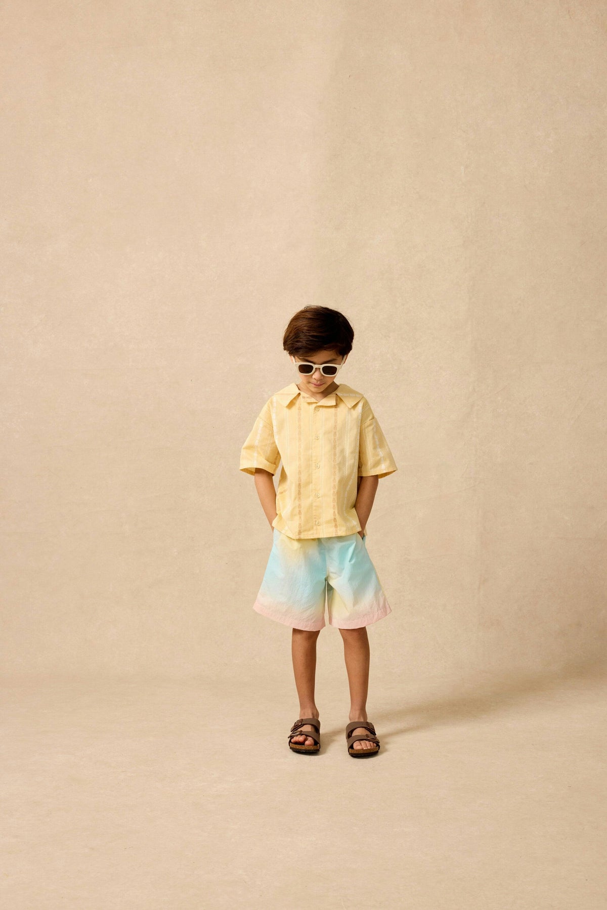 Bowling Shirt in Pineapple Stripe