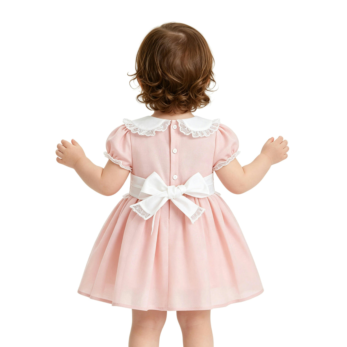 Light Pink Odette Bow-Back Dress
