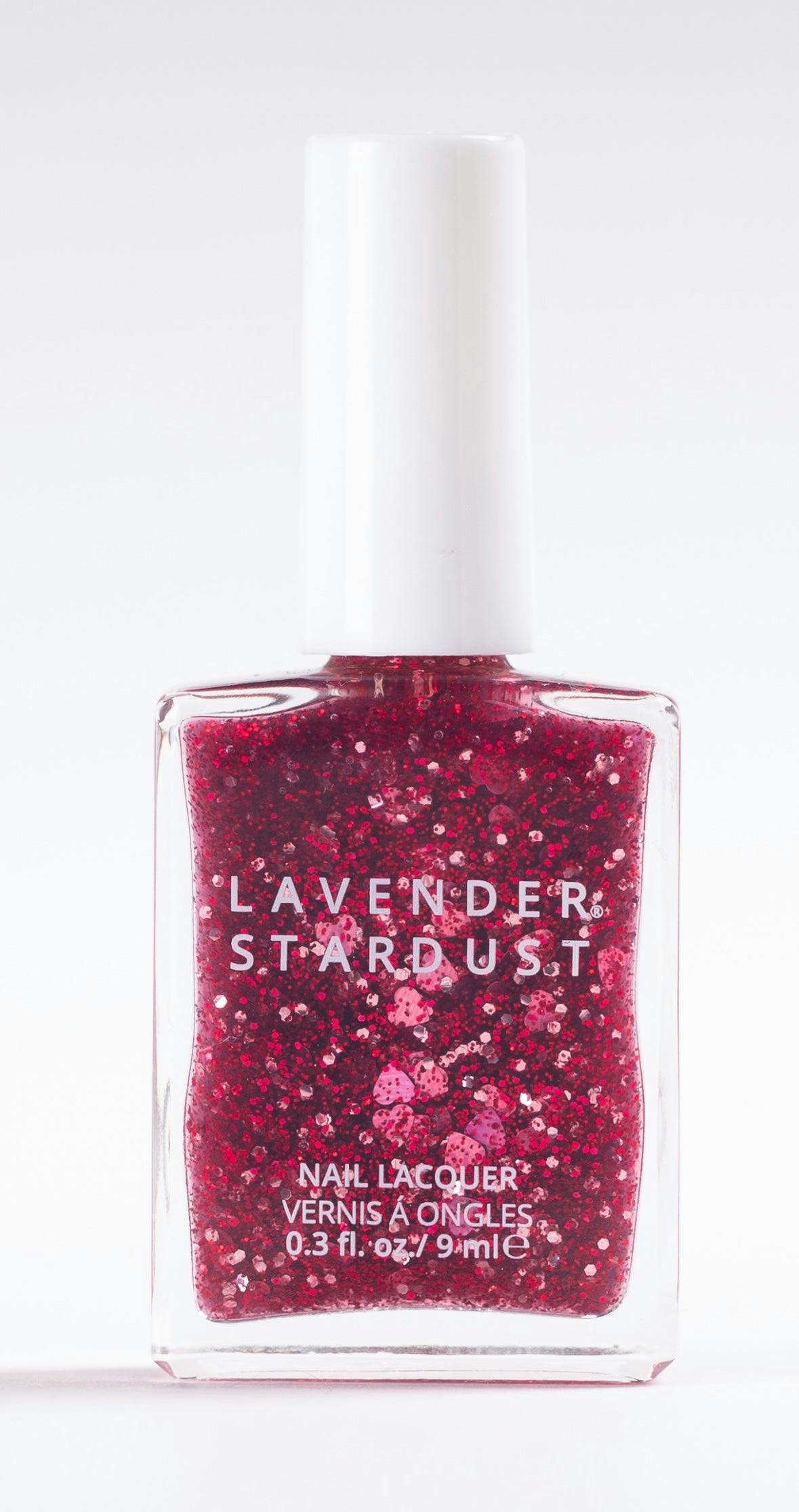 Cherry Hearts Glitter Nail Topper