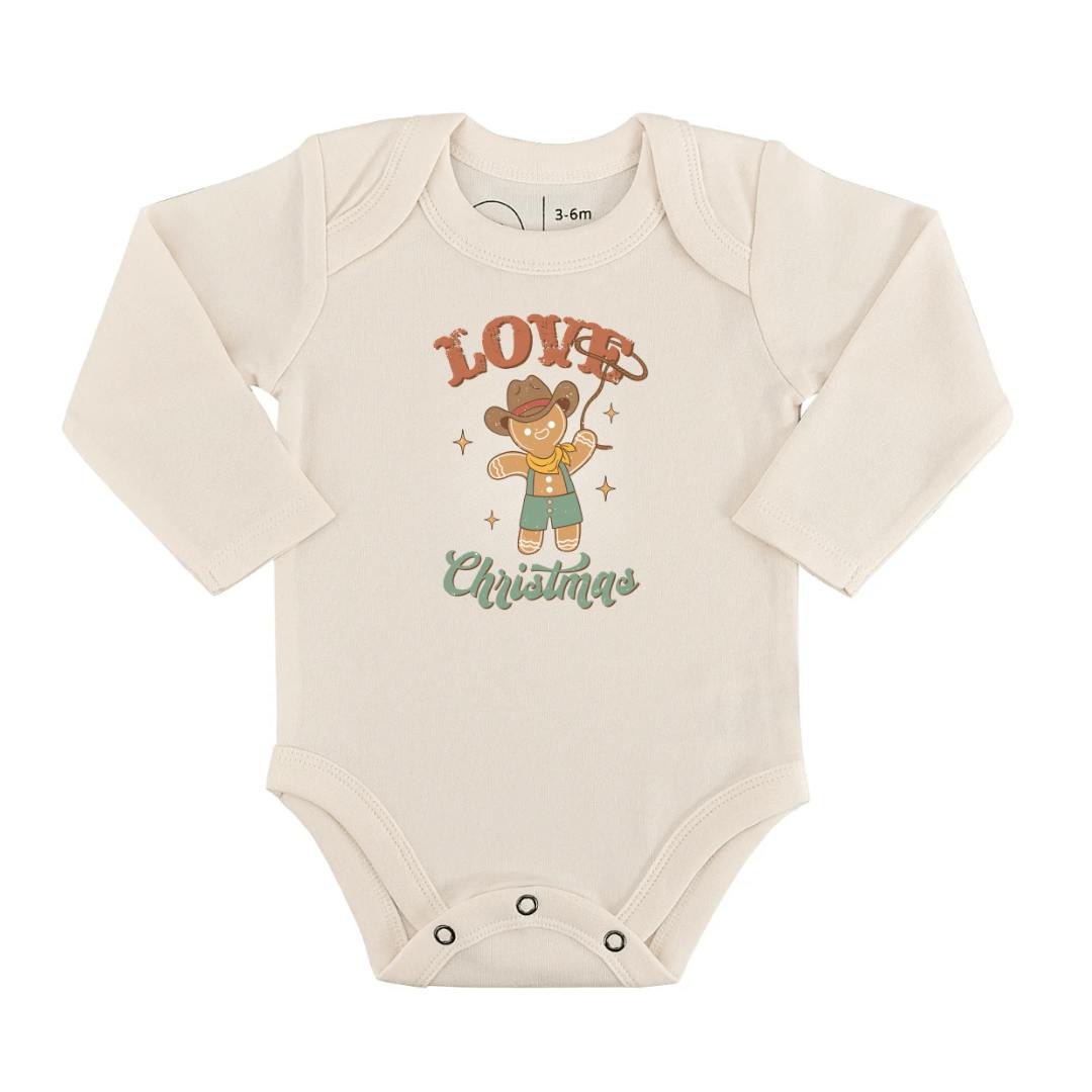 long sleeve graphic bodysuit | christmas lasso