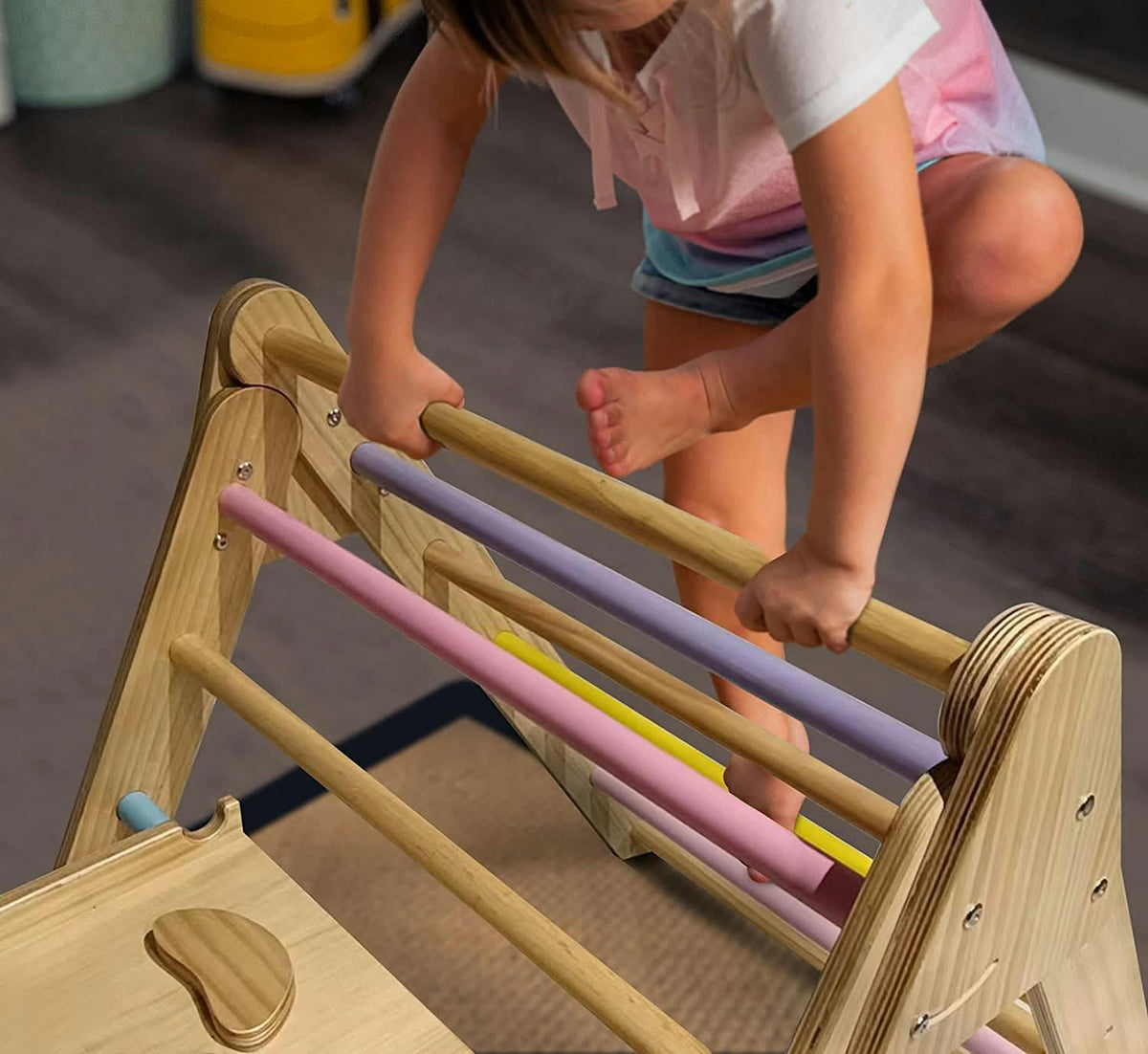 Hazel | Foldable Pikler Triangle Set with Slide, Ramp and Rocker