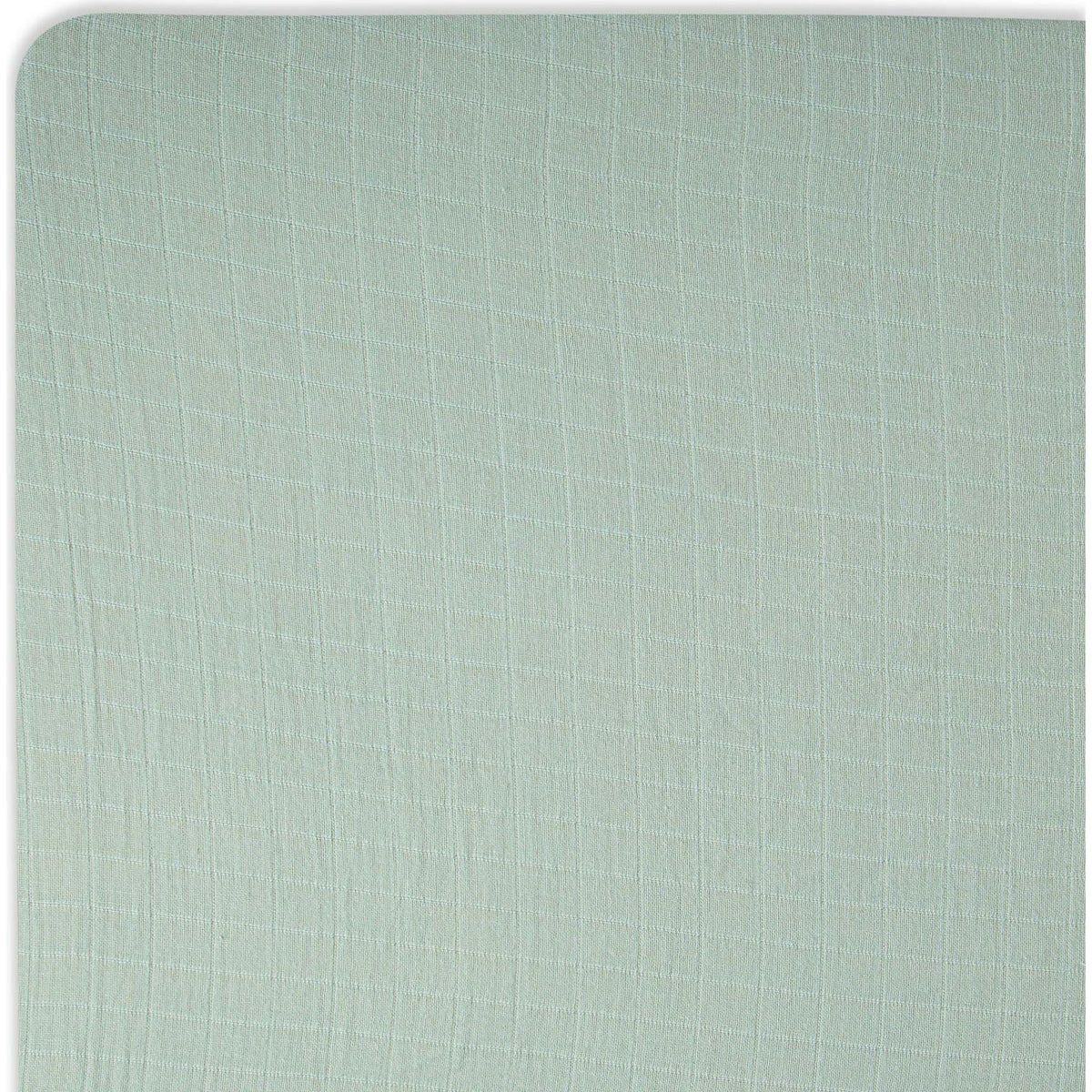Muslin Fitted Crib Sheet (Evergreen)