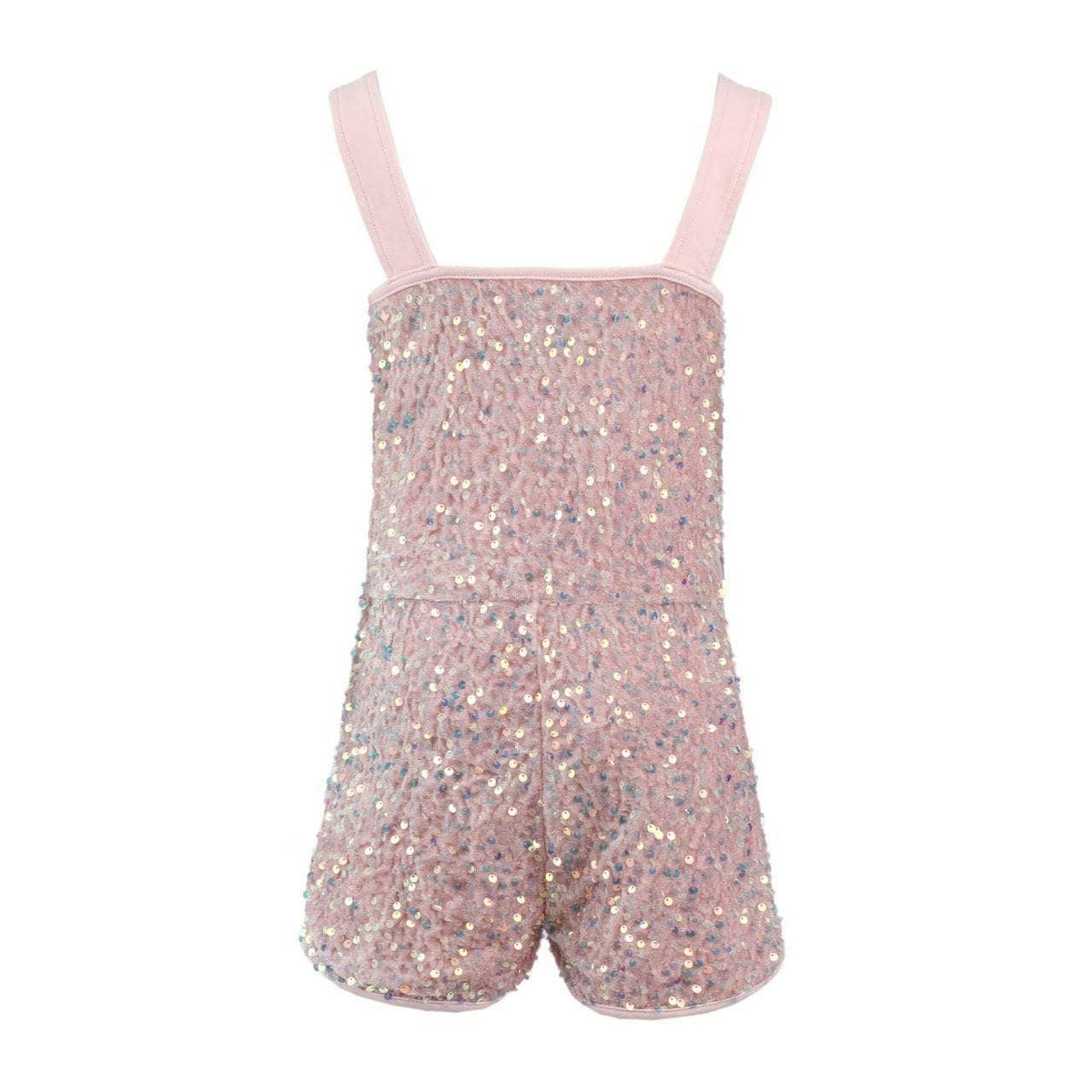 Pretty in Pink Sequin Overalls