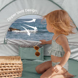 Tiny Land® 4-in-1 Tent: Beach Tent & Sand Toy Set