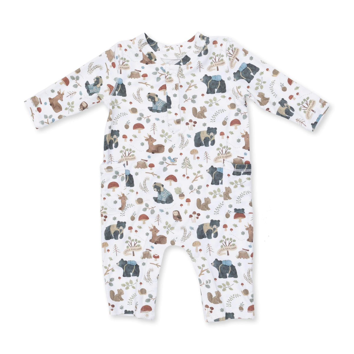 Southern Woodland Animals Green - Uni Romper