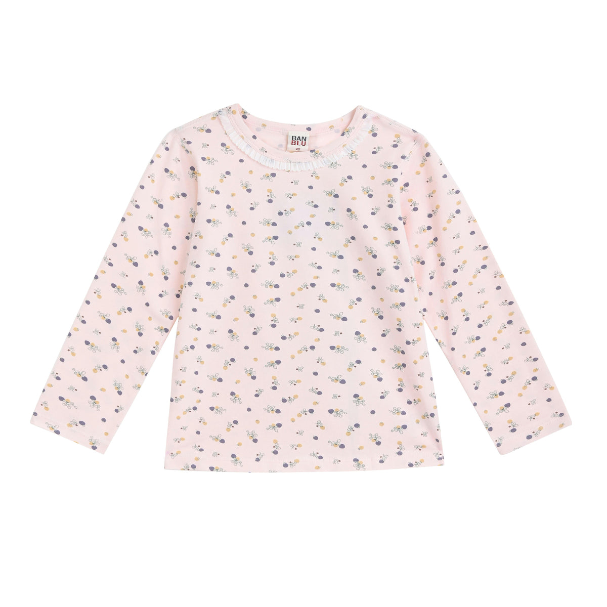 Pink Floral Cotton Pajama Set