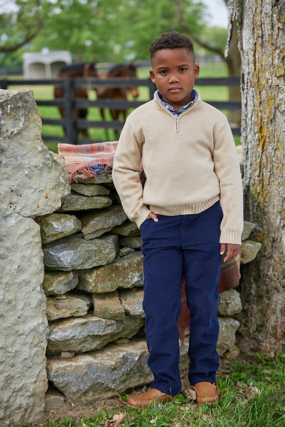 Classic Pants - Navy Corduroy