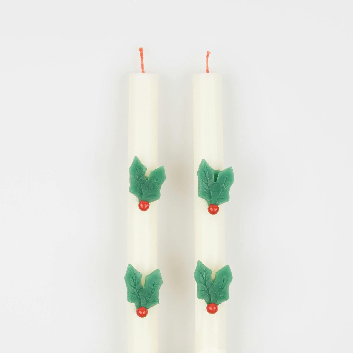 Holly Table Candles
